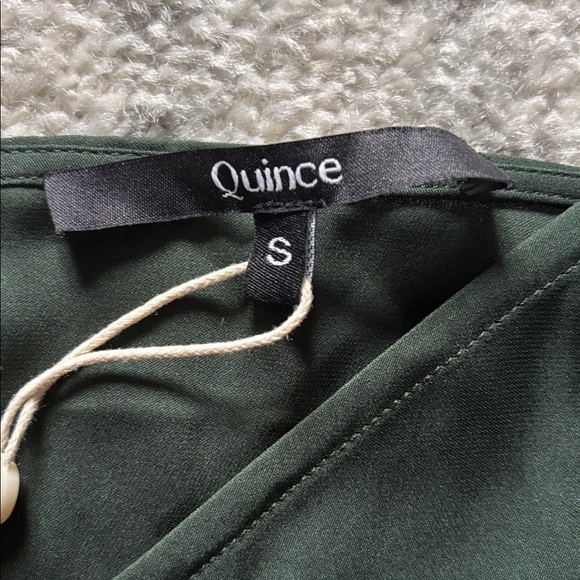 Quince Green Silk Cami - Picture 3 of 4